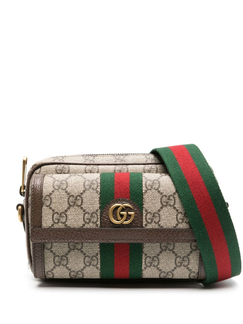 Gucci Bolso cruzado Gucci Mini Ophidia GG Beige para hombre - World Class Fashion