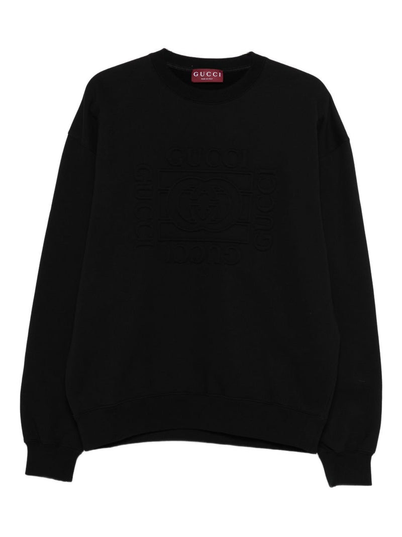 Gucci Gucci Crewneck Cotton Sweater Black Men - World Class Fashion