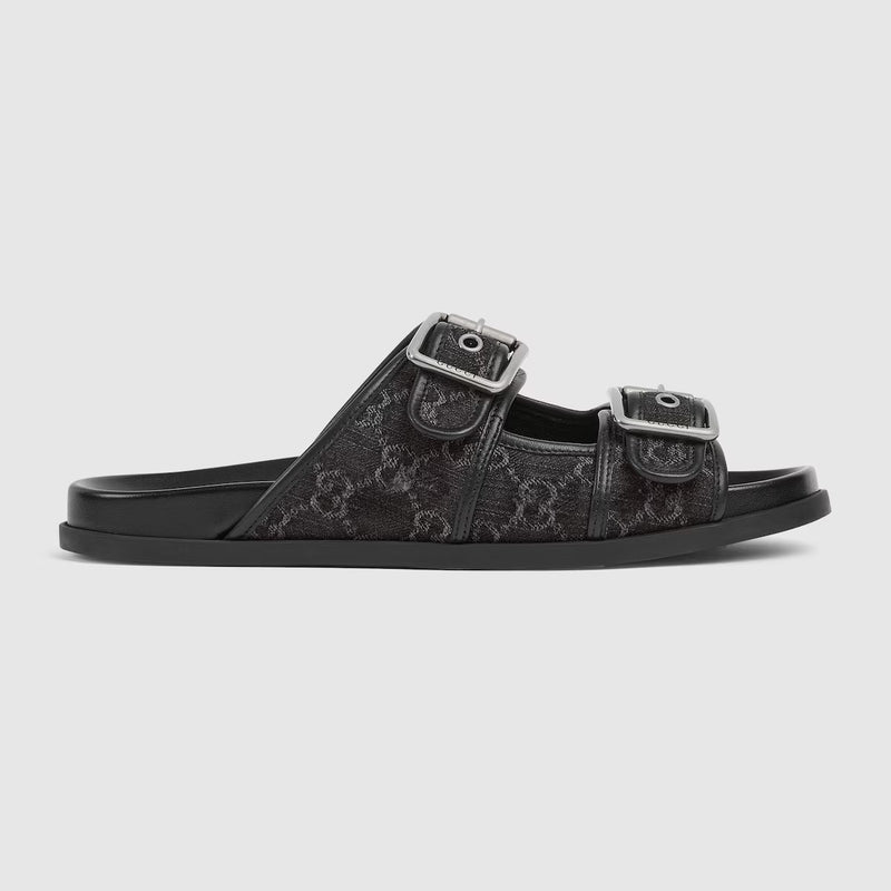 Gucci Gucci GG Slider Sandals Black Hombre - World Class Fashion