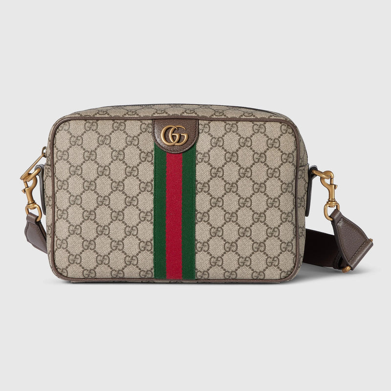Gucci Bolso cruzado pequeño Gucci Ophidia Beige para hombre - World Class Fashion