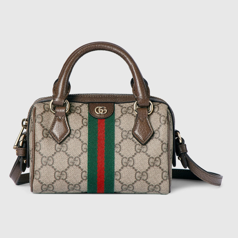 Gucci Bolso de mano mini Ophidia de Gucci beige - World Class Fashion