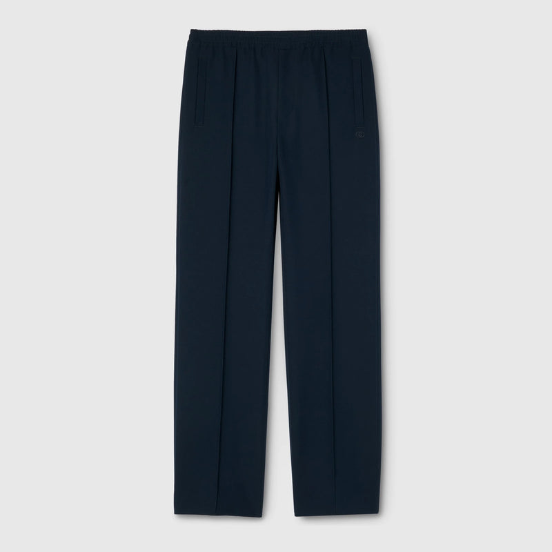 Gucci Gucci Panama Technical Sportwear Pants Blue - World Class Fashion