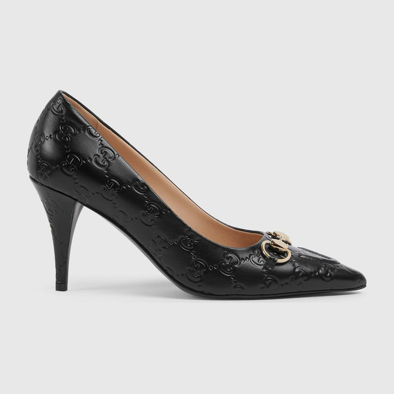 Gucci Zapatos de salón negros de mujer Gucci con Horsebit - World Class Fashion
