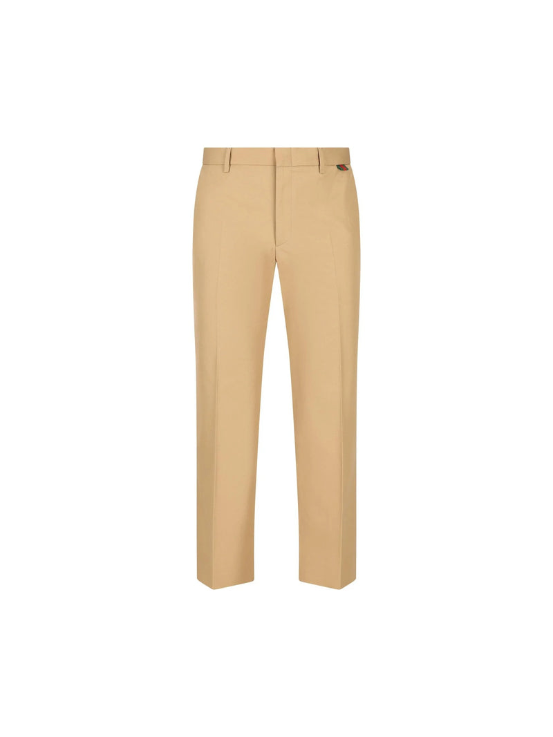 Gucci Gucci Cotton Straight Leg Jeans Brown Men - World Class Fashion