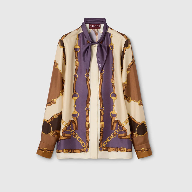 Gucci Gucci Silk Shirt Multicolor Women - World Class Fashion