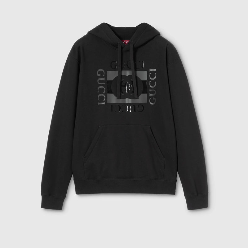 Gucci Sudadera con Capucha Negra de Hombre Gucci con Logo - World Class Fashion