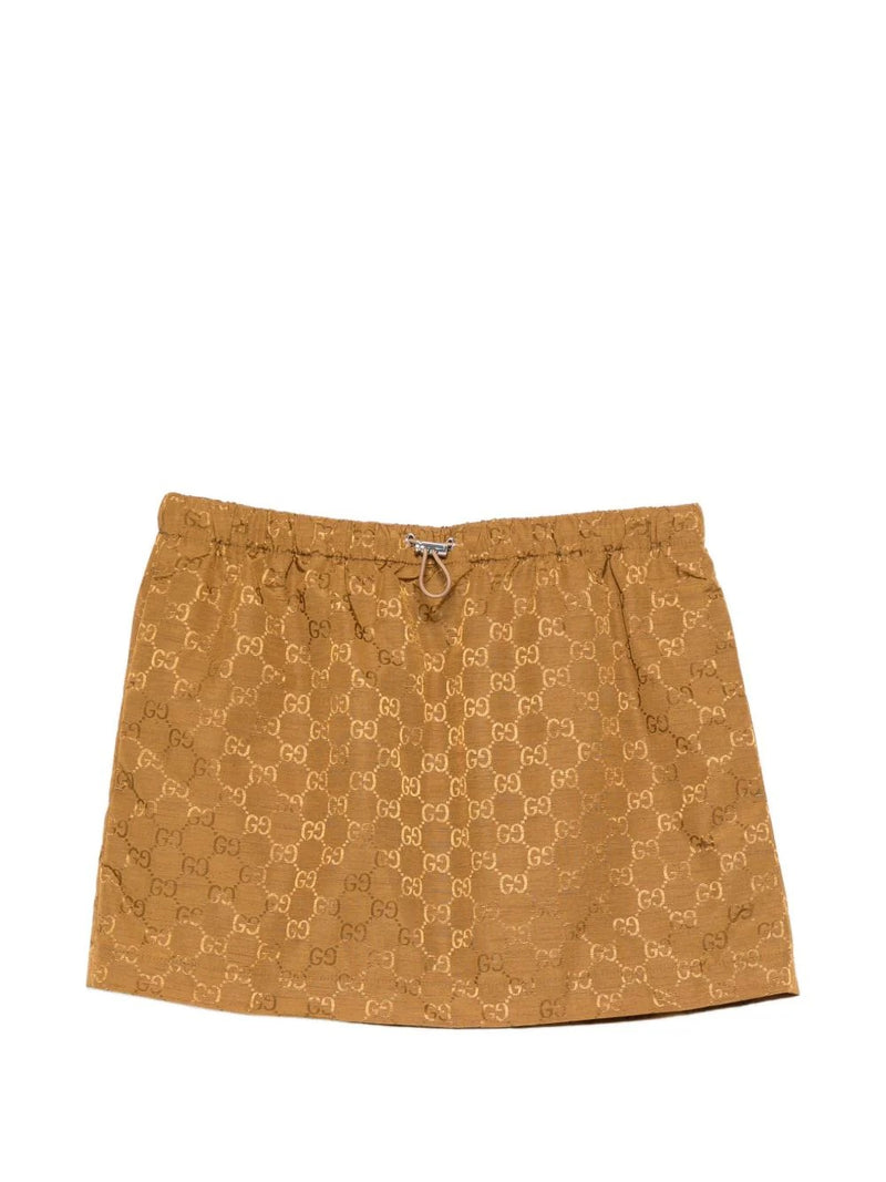Gucci Gucci GG Mini Skirt Brown Women - World Class Fashion