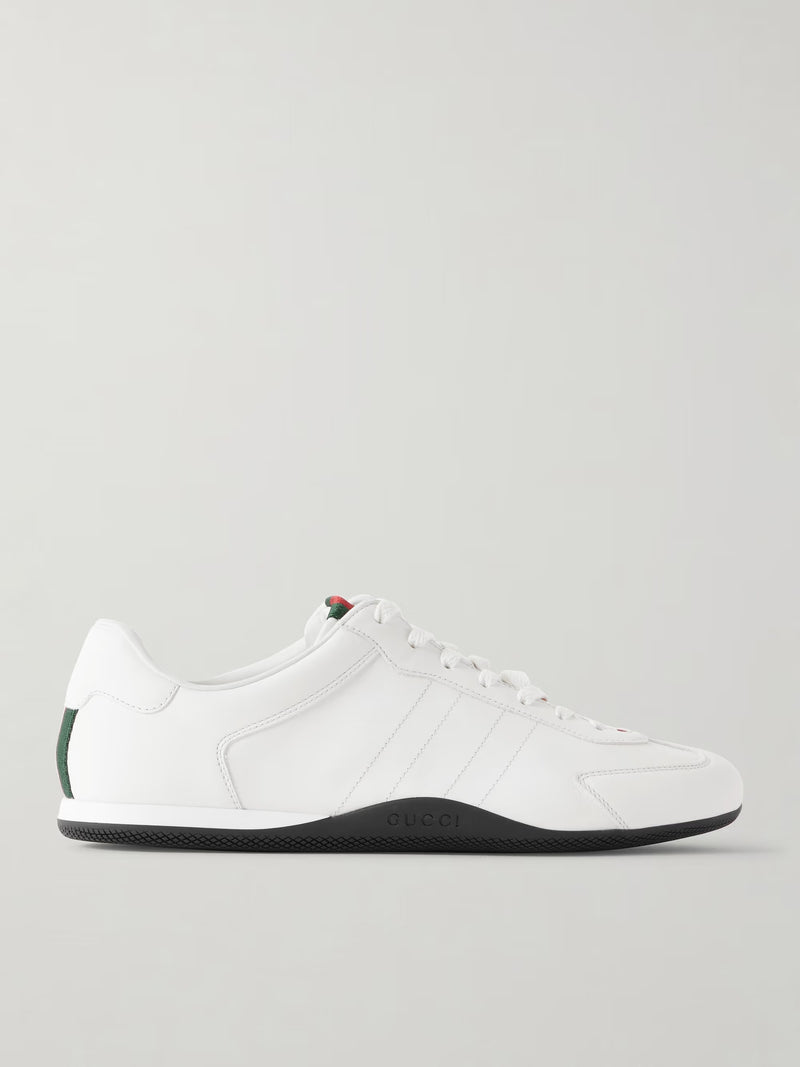 Gucci Gucci Shift Leather Sneakers White Men - World Class Fashion
