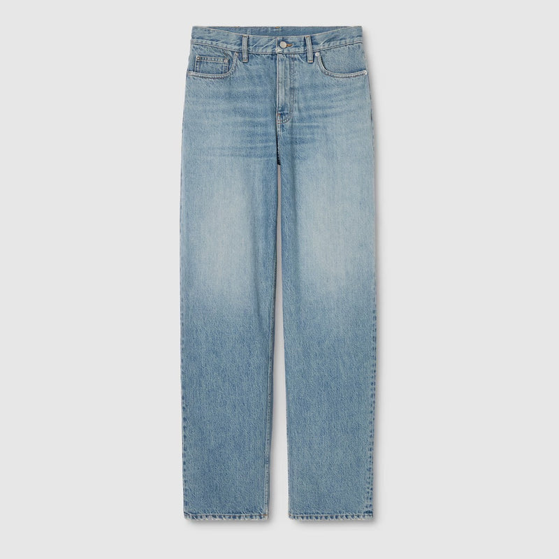 Gucci Gucci Straight Leg Jeans Light Blue - World Class Fashion