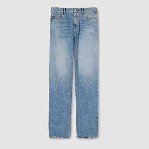 Gucci Gucci Straight Leg Jeans Light Blue Men - World Class Fashion