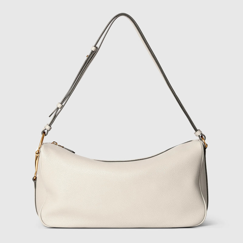 Gucci Bolso de hombro Gucci Half Horsebit blanco - World Class Fashion