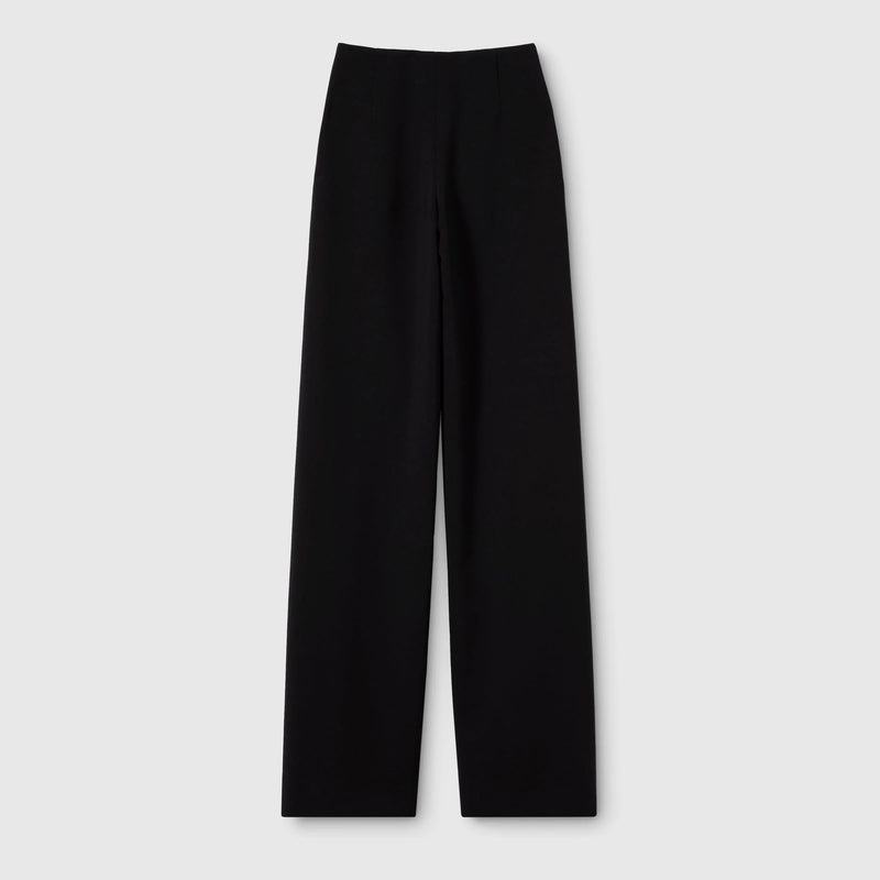 Gucci Gucci Wool Wide Leg Pants Black Women - World Class Fashion