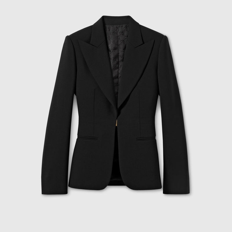 Gucci Gucci Wool Blazer Black Women - World Class Fashion