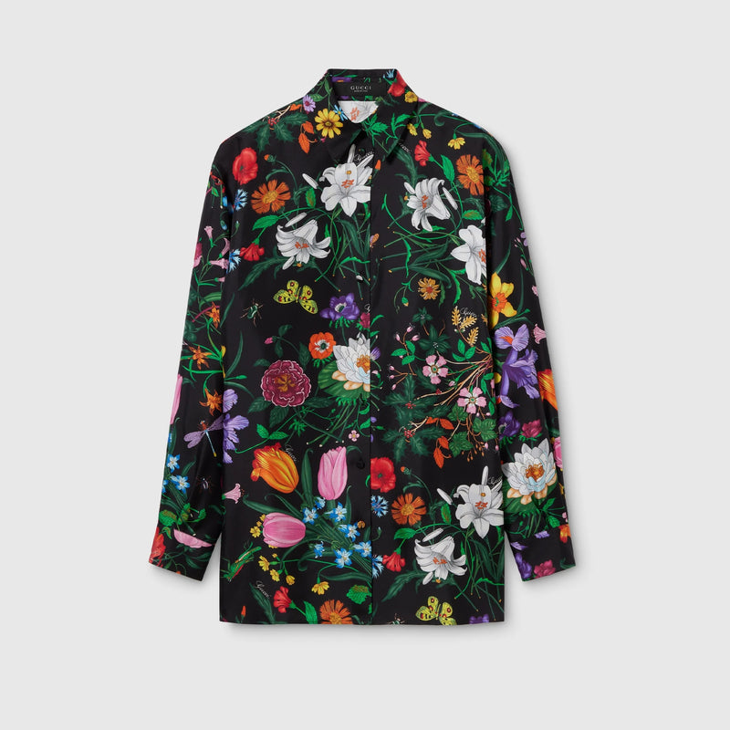 Gucci Gucci Silk Shirt Black Women - World Class Fashion