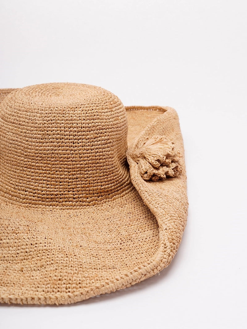 Ibeliv Ibeliv HERATEA Rafia Hat Beige Women - World Class Fashion