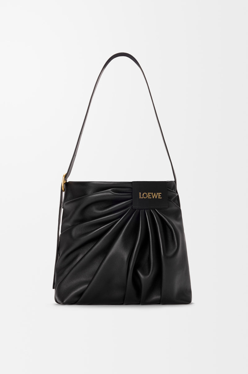 Loewe Loewe Draped Shoulder Bag Black - World Class Fashion