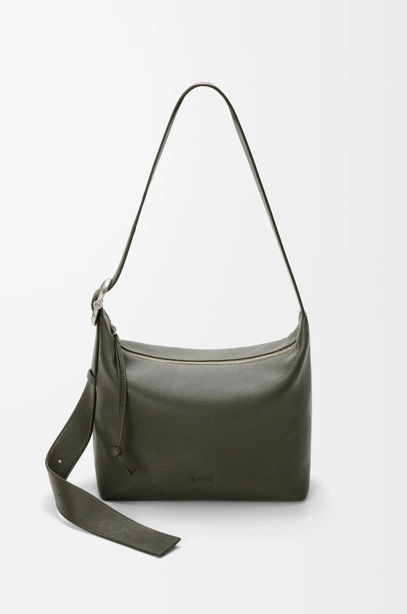 Loewe Loewe Hobo Loop Small Shoulder Bag Dark Khaki - World Class Fashion