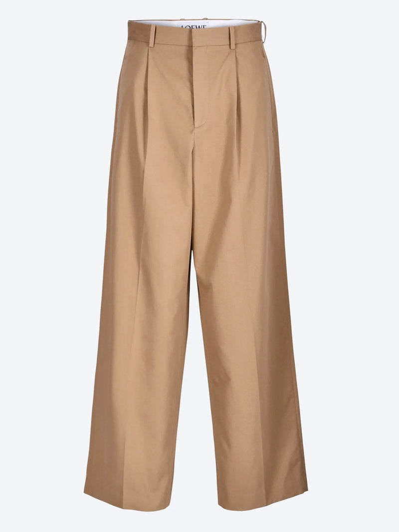 Loewe Loewe Wide Fit Pants Almond Men - World Class Fashion