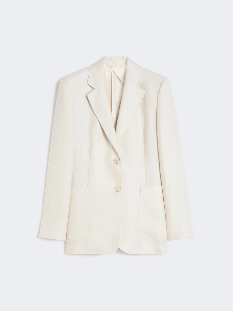 Max Mara Max Mara Linen Blazer Jacket Beige Women - World Class Fashion