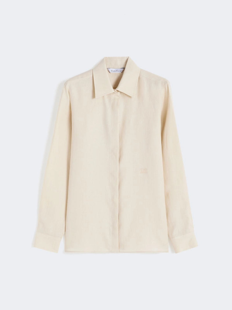 Max Mara Max Mara Linen Shirt Beige Women - World Class Fashion