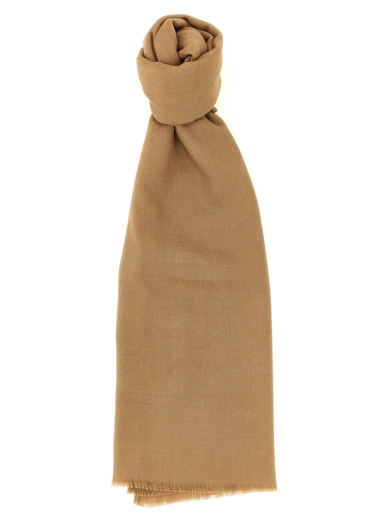 Max Mara Max Mara Wool and Silk Scarf Beige Women - World Class Fashion