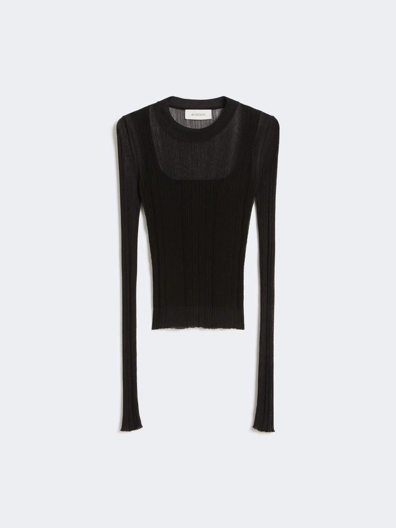 Max Mara Sportmax Max Mara Sportmax Trompe L'Oeil Sweater Black - World Class Fashion