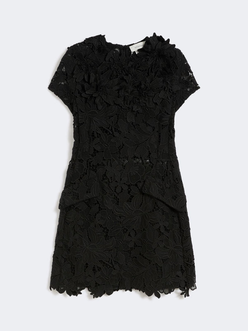 Max Mara Sportmax Max Mara Sportmax Vestido de macramé negro - World Class Fashion