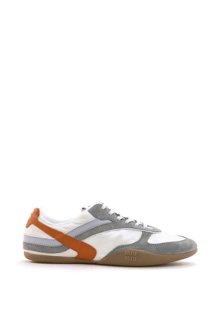 Miu Miu Miu Miu Zapatillas deportivas Gymnasium blancas para mujer - World Class Fashion
