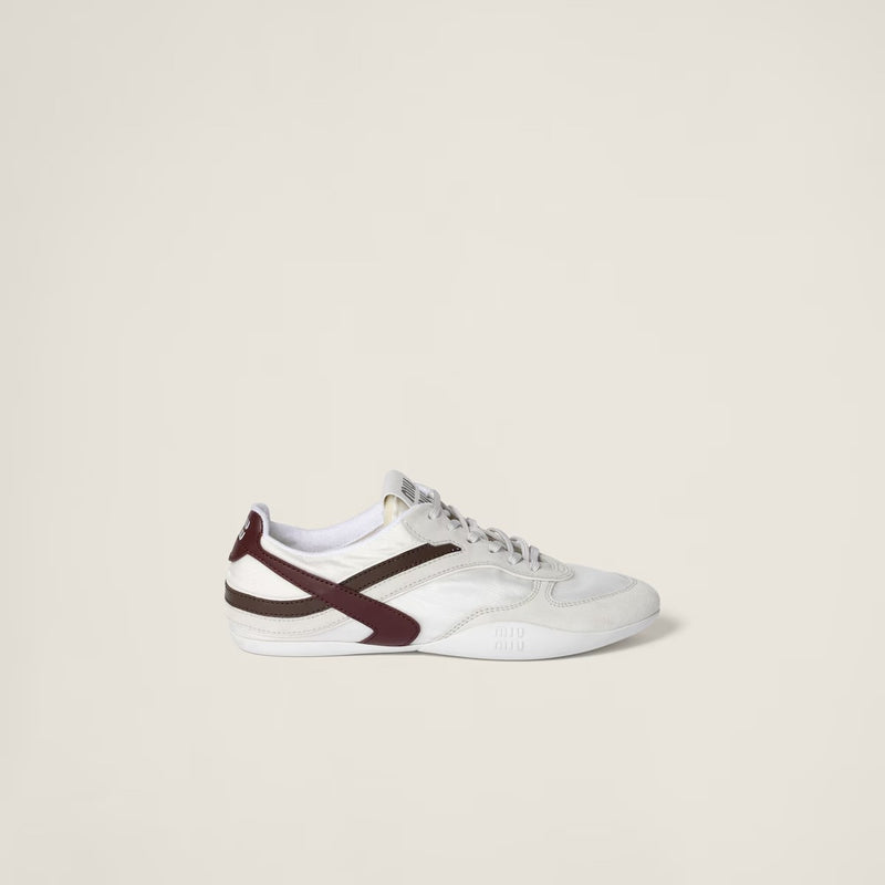 Miu Miu Miu Miu Zapatillas deportivas Gymnasium blancas para mujer - World Class Fashion