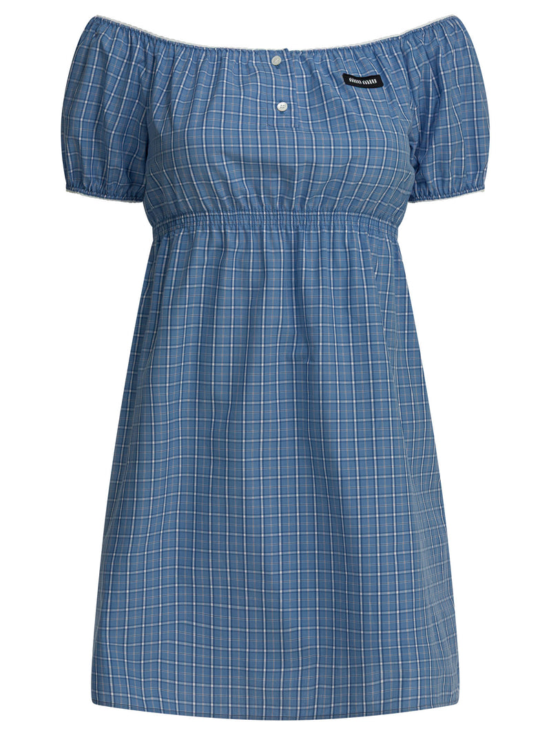 Miu Miu Vestido vaquero Miu Miu azul claro - World Class Fashion