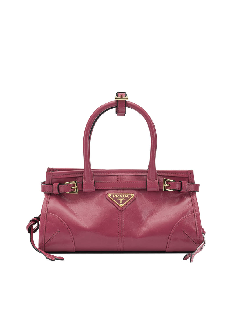 Prada Prada Bonnie Small Handbag Pink Calf Leather - World Class Fashion