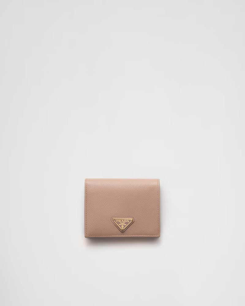 Prada Prada Saffiano Leather Wallet Pink - World Class Fashion