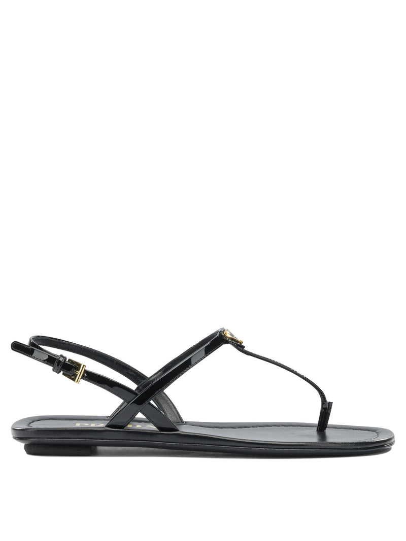Prada Prada Leather Sandals Black Women - World Class Fashion