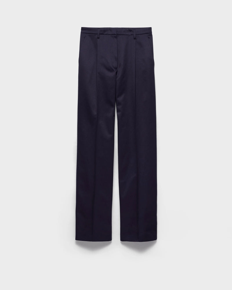 Prada Prada Cotton Chino Pants Blue Women - World Class Fashion