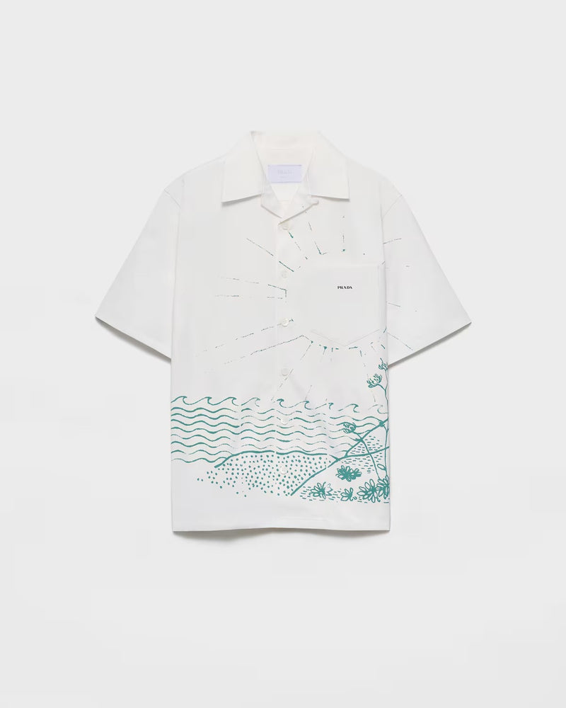Prada Prada Short Sleeves Cotton Shirt White Men - World Class Fashion
