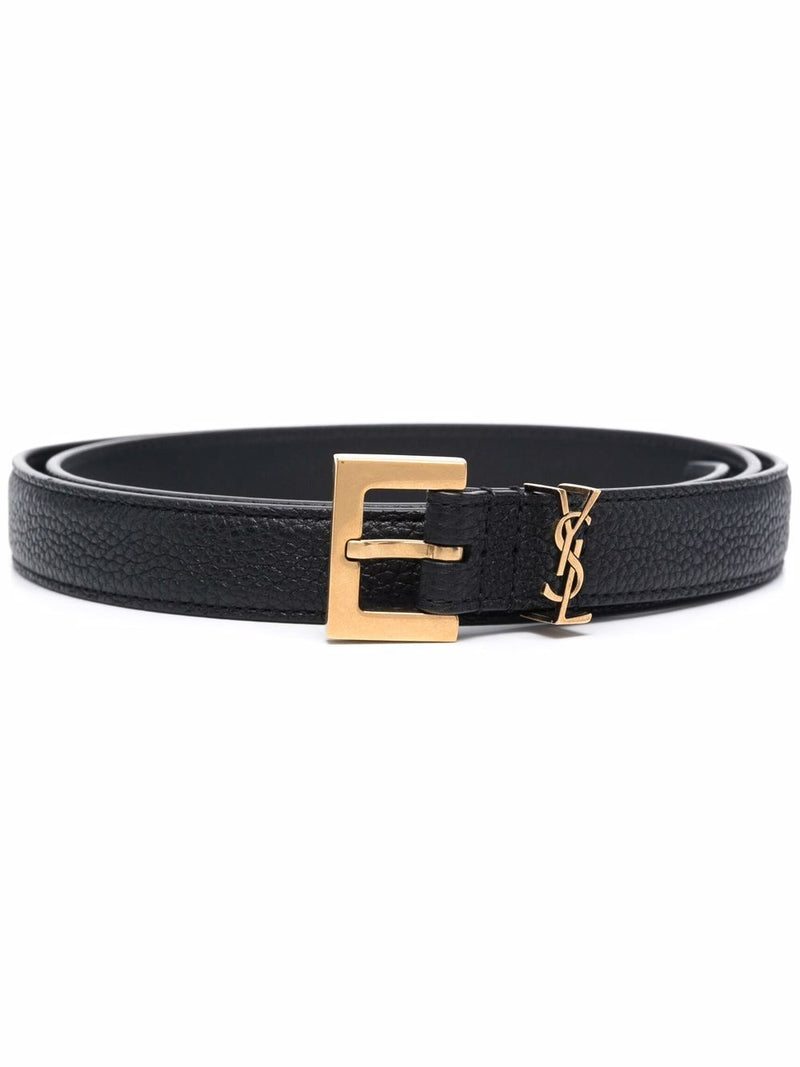 Saint Laurent Saint Laurent Cassandre Belt Black Women - World Class Fashion