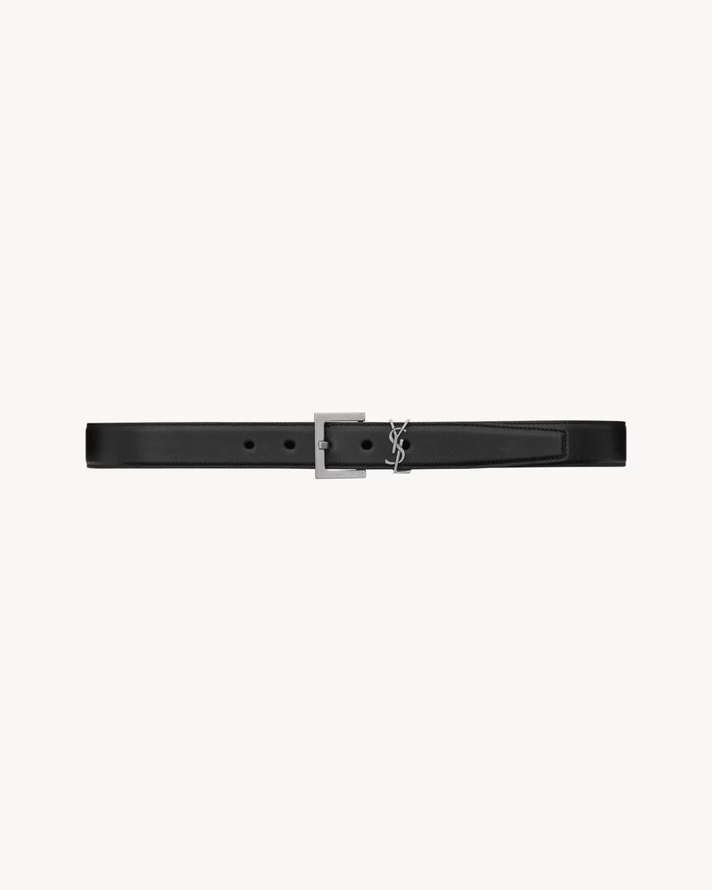 Saint Laurent Saint Laurent Leather Belt Black Women - World Class Fashion