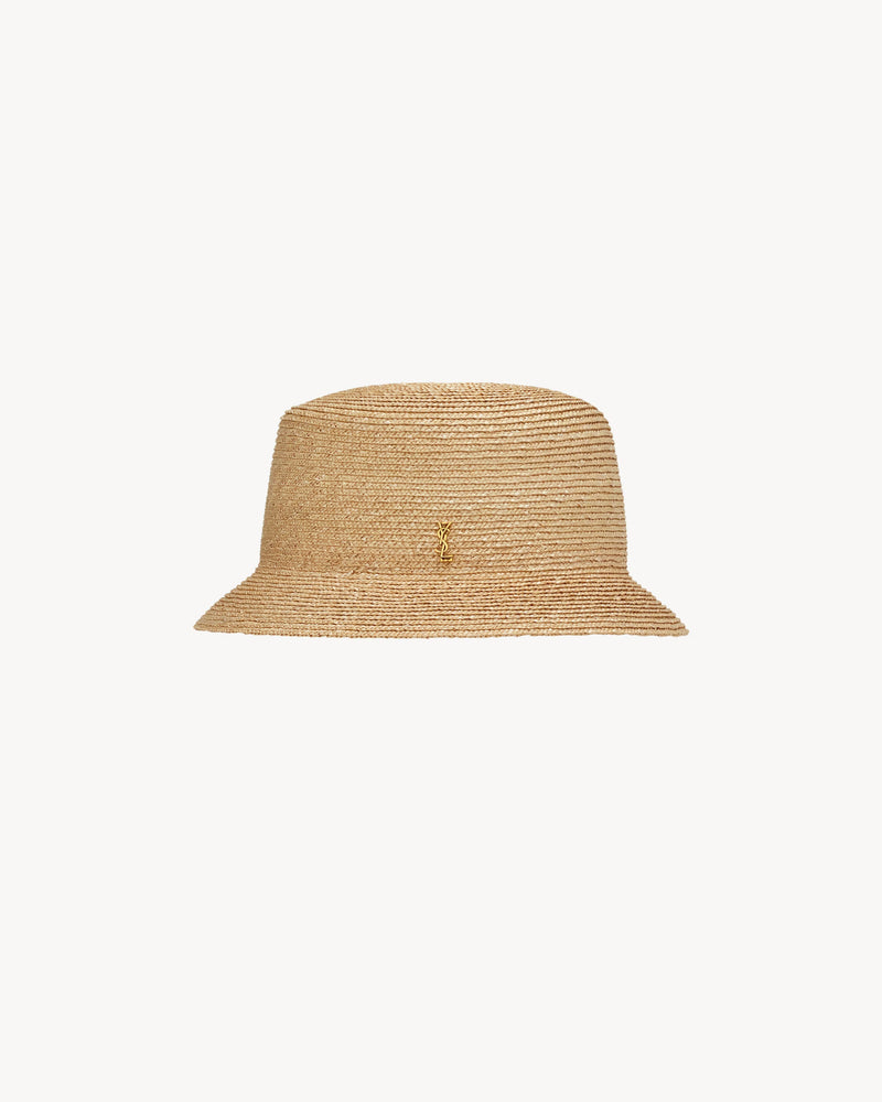 Saint Laurent Saint Laurent Maglina Bucket Hat Beige - World Class Fashion