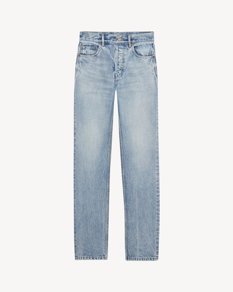 Saint Laurent Saint Laurent Denim Straight Jeans Blue Women - World Class Fashion