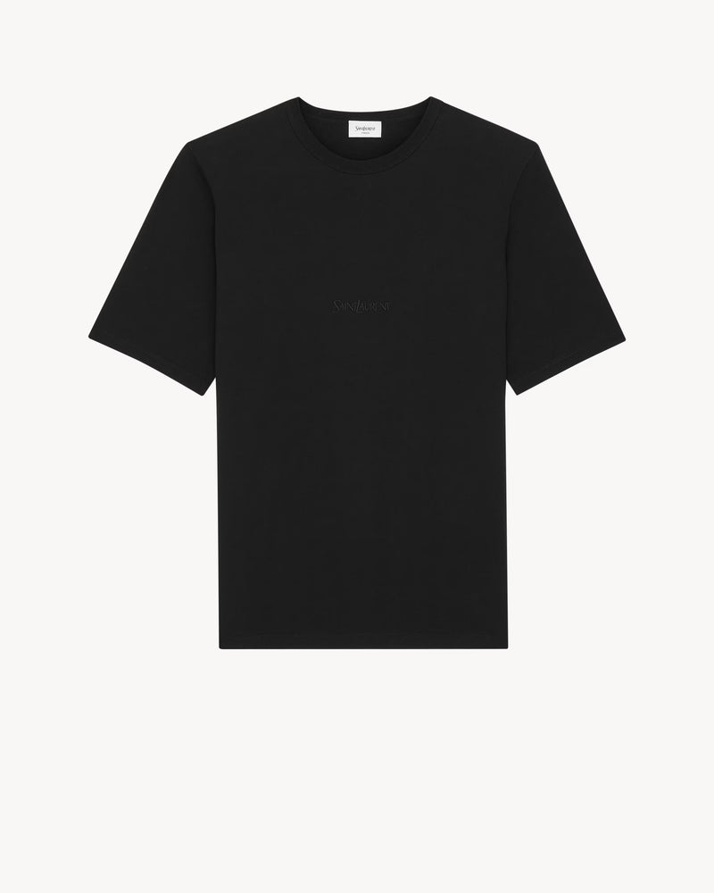 Saint Laurent Saint Laurent Cotton T-Shirt Black Men - World Class Fashion