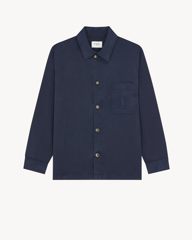 Saint Laurent Saint Laurent Cassandre Overshirt Jacket Blue Men - World Class Fashion