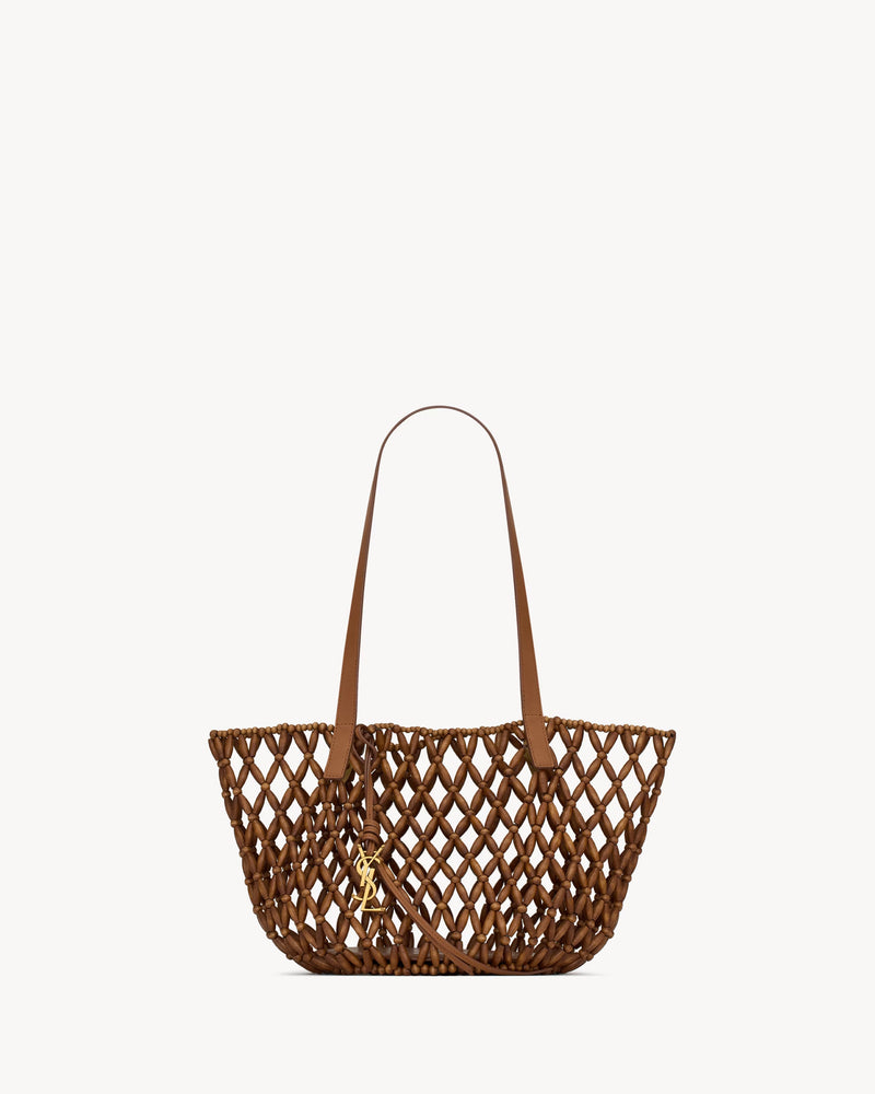 Saint Laurent Bolso de hombro mediano Panier de Saint Laurent en marrón - World Class Fashion