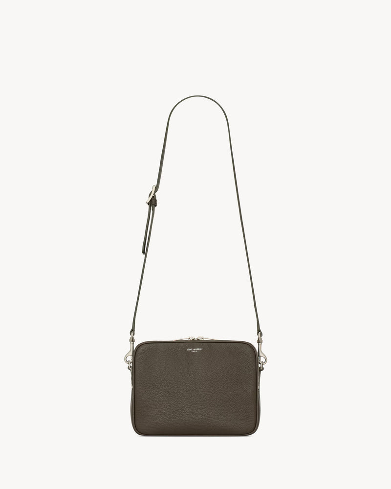 Saint Laurent Bolso Cruzado Pequeño Saint Laurent Marrón Hombre - World Class Fashion