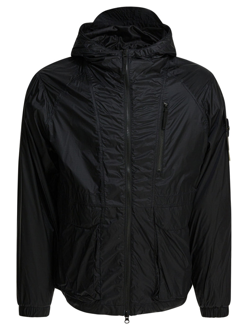 Stone Island Stone Island Hooded Waterproof Jacket Blue Men - World Class Fashion