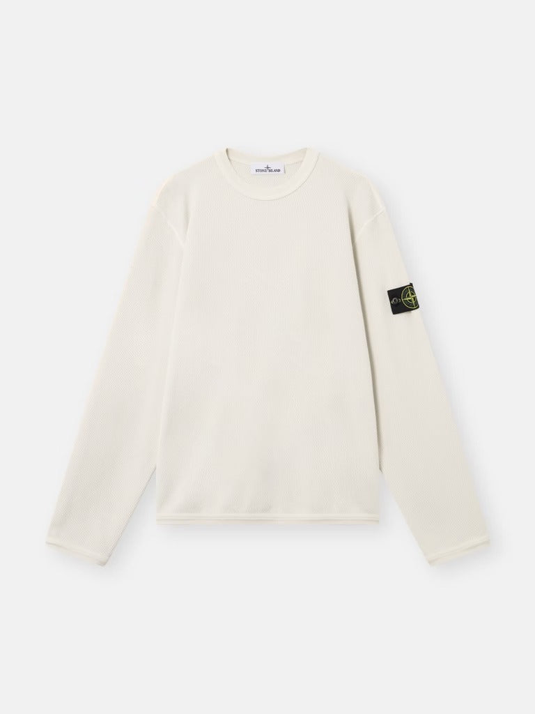 Stone Island Stone Island Crewneck Sweater White Men - World Class Fashion
