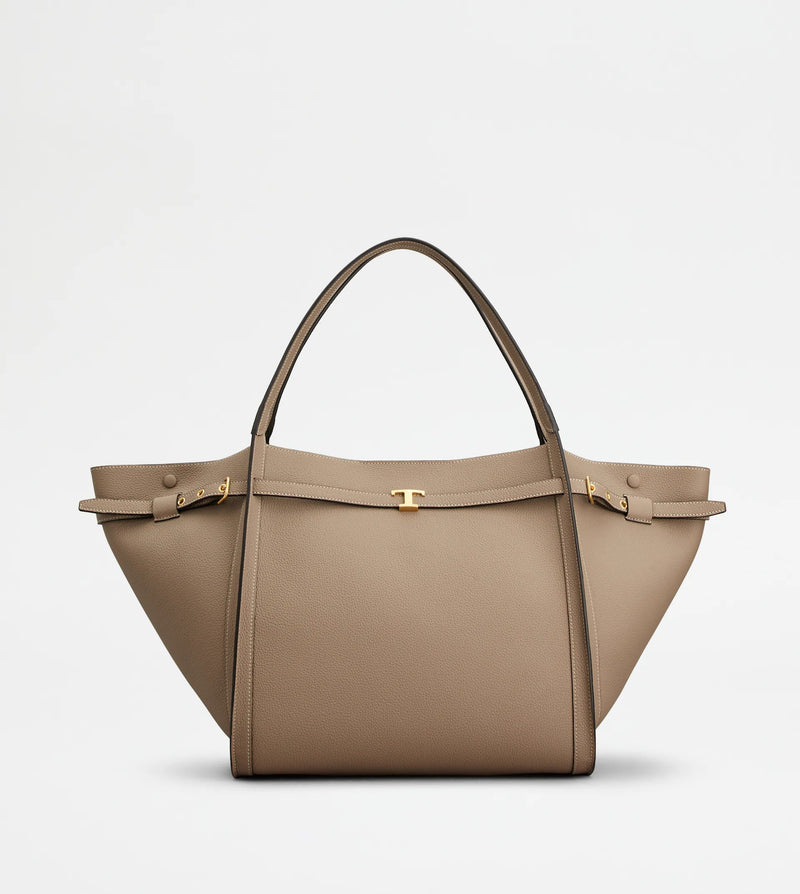 Tod’s Bolso de Mano Grande de Cuero Marrón para Mujer Tod's - World Class Fashion