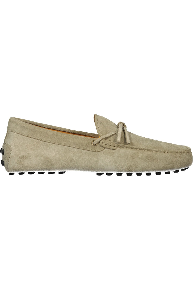 Tod’s Mocasines Tod's Gommino con Cordones para Hombre Beige - World Class Fashion