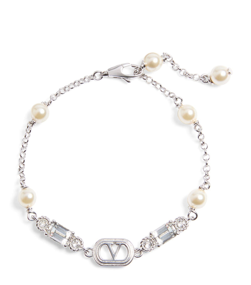Valentino Garavani Valentino Garavani Ovalette Bracelet Silver Women - World Class Fashion