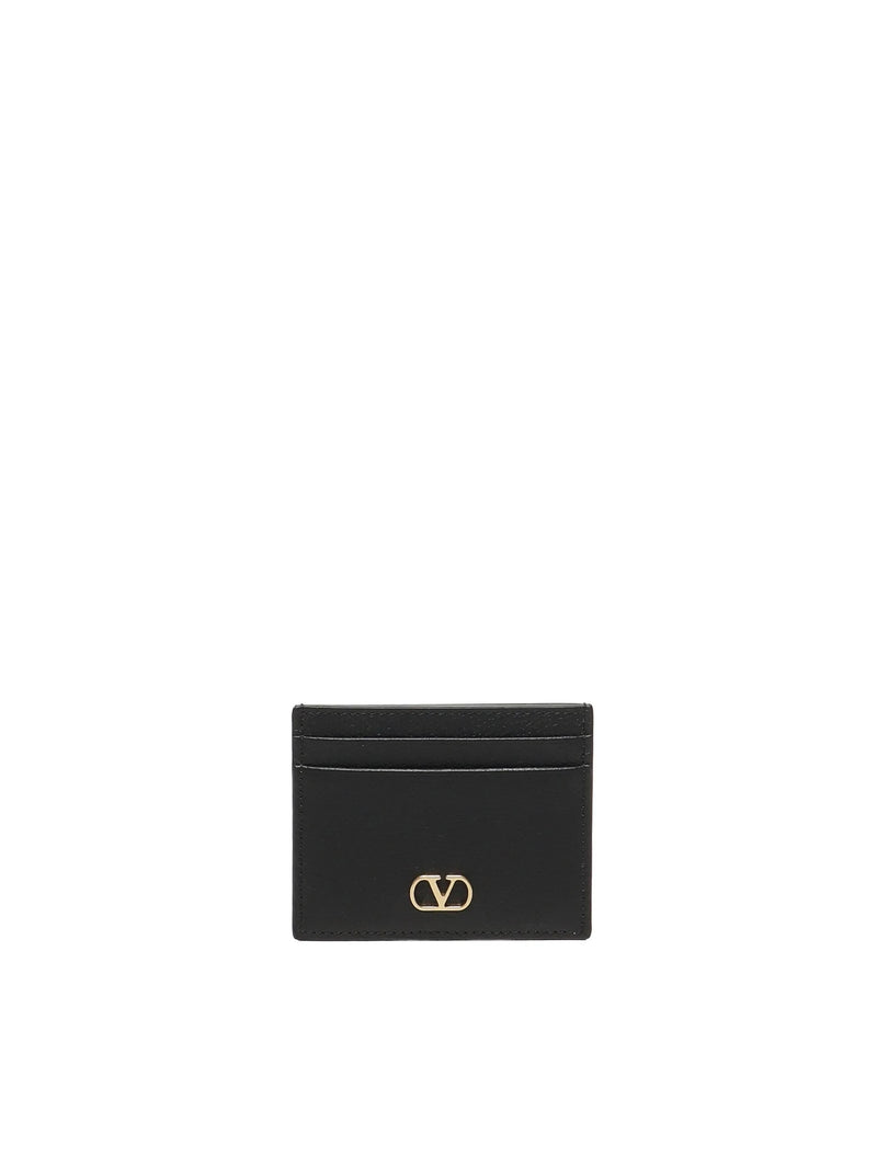 Valentino Garavani Valentino Garavani Vlogo Signature Card Holder Black - World Class Fashion