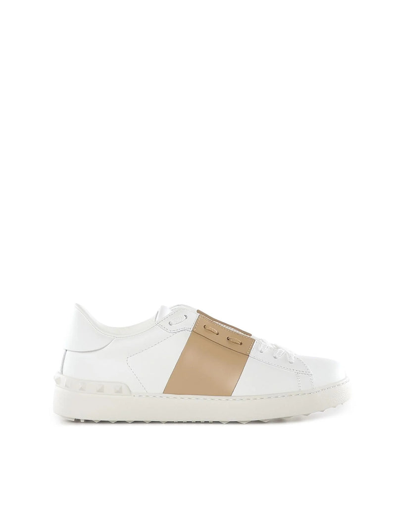 Valentino Garavani Zapatillas Valentino Garavani Open de piel blancas para hombre - World Class Fashion
